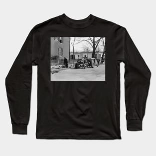 Construction Crew, 1925. Vintage Photo Long Sleeve T-Shirt